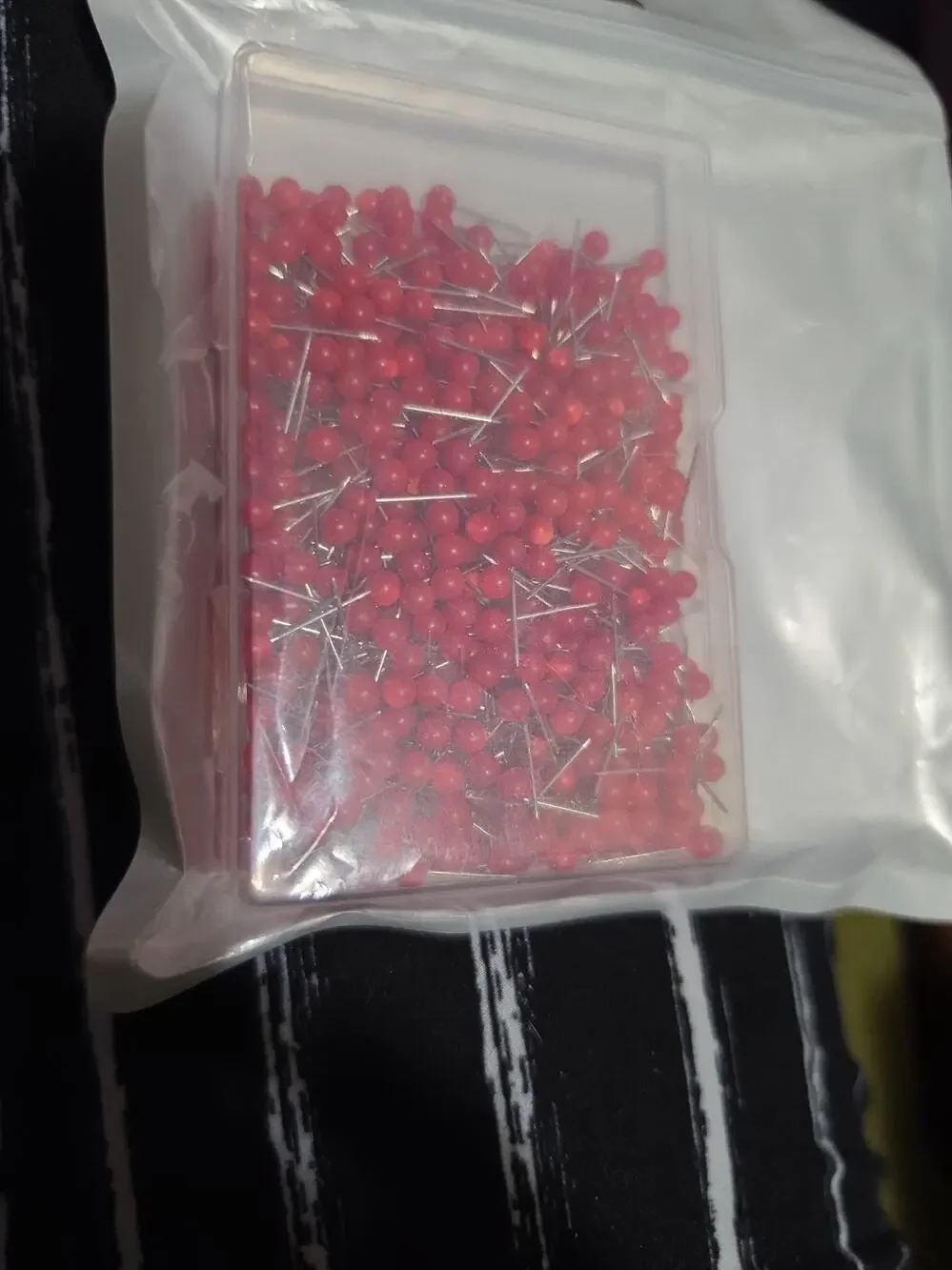 500 Pcs Map Push Pins Round Head Tacks DIY Craft Marking Red, 1/8 Inch